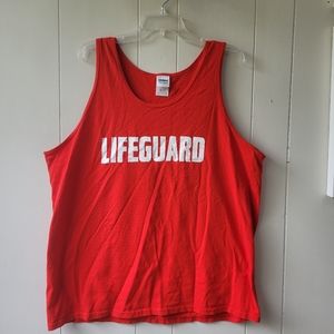 Lifeguard Tank Top Red Size XL